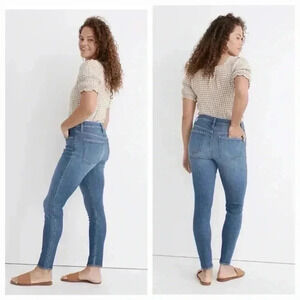MADEWELL 9” HIGH RISE SKINNY JEANS LIGHT WASH SIZE 30